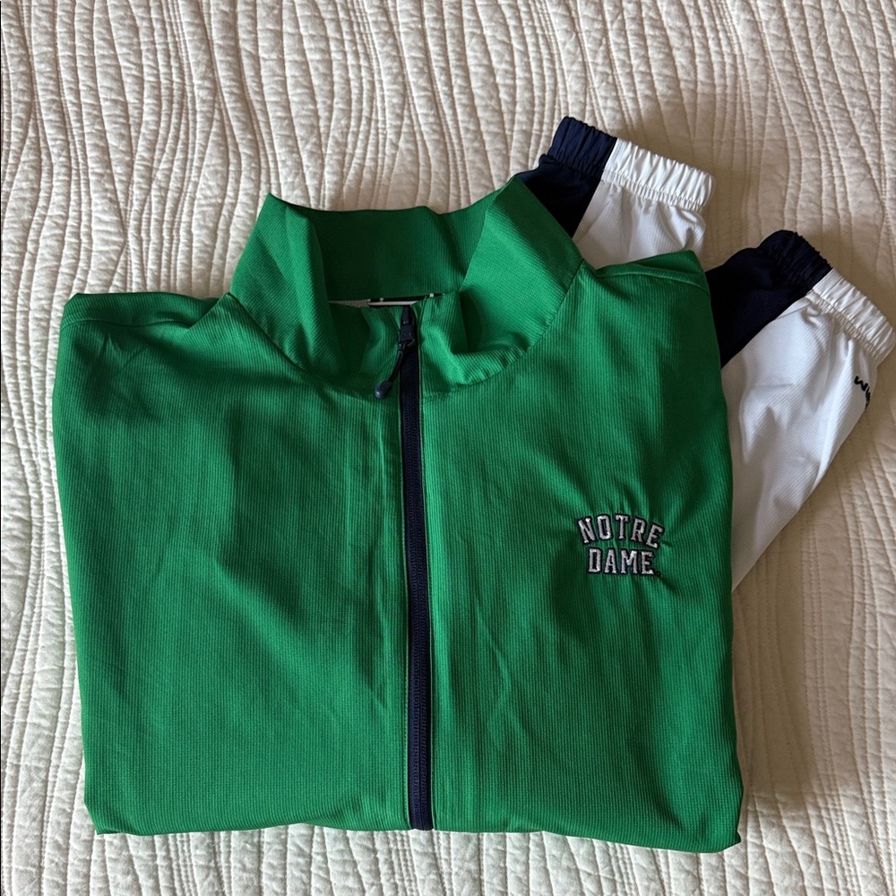 Under Armour Women’s Notre Dame Jacket - Green and Navy